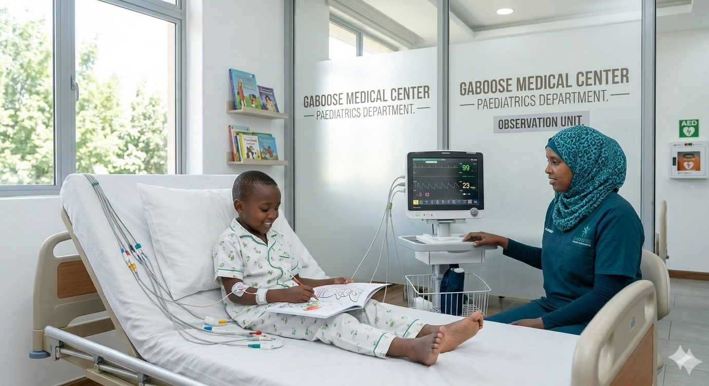 Pediatrics department - Third image showing patient care and treatment area